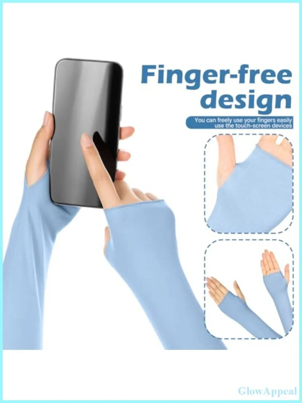 4 Pack Sun Gloves for Women UV Protection Fingerless Modal Cotton Driving Gloves